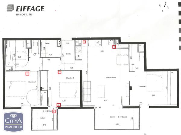 Appartement à vendre 4 pièces 88m² Toulouse (31000)