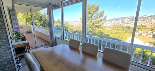 Dpt Var (83), à vendre TOULON SERINETTE appartement T4 + grand rez de jardin.