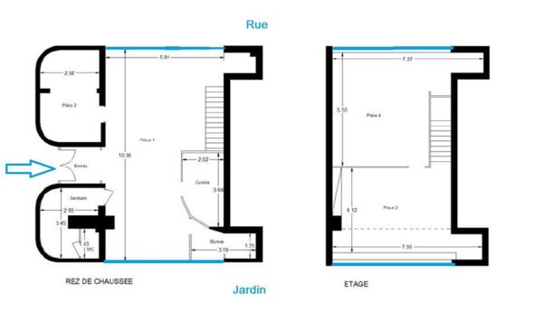 Paris 15e (75015) Local Commercial / bureaux situés au 195 rue de Lourmel