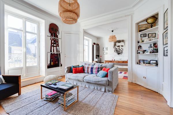 A VENDRE NANTES/CENTRE VILLE APPARTEMENT DE CARACTERE 4 CHAMBRES