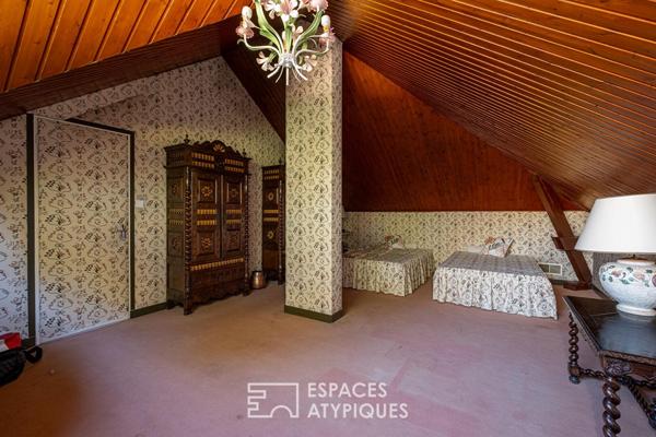 Maison d’architecte des années 70 dans un environnement calme et bucolique