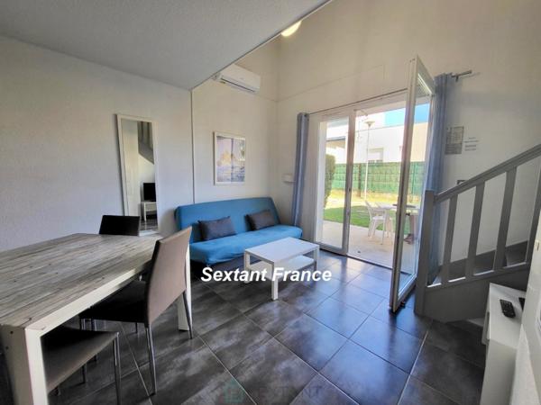 EXCLUSIVITE - VILLA T2 34 M².  MEUBLÉE (LMNP). JARDIN. PARKING.