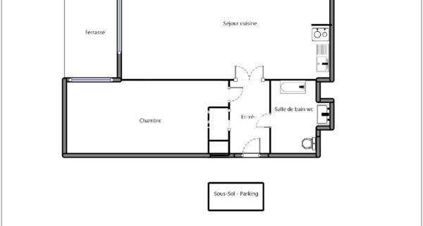 À vendre Appartement 2 pièces 42.76 m² - Châtenay-malabry 92290