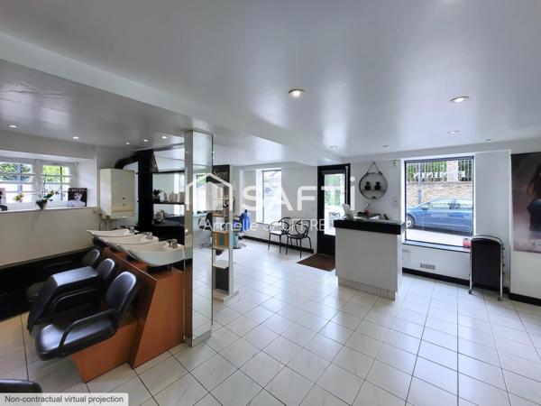 Superbe local commercial et son salon de coiffure