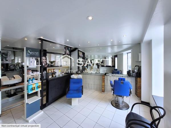 Superbe local commercial et son salon de coiffure