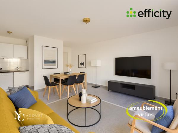 Appartement 3 pièces - 59 m² Exclusivité efficity