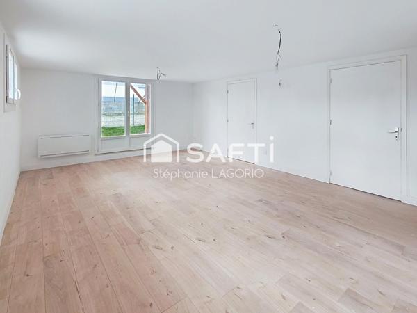 Maison rénovée de 133 m² avec espace indépendant et terrain constructible