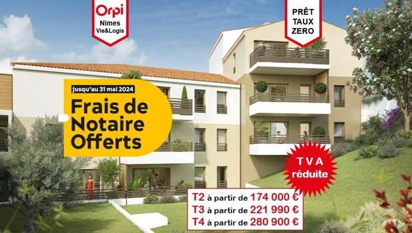 Appartement à vendre    3 pièces • 64,69 m2    Nîmes