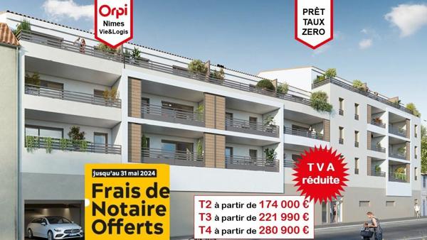 Appartement à vendre    3 pièces • 64,69 m2    Nîmes