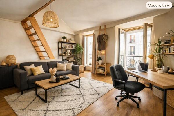Appartement à PARIS 14E ARRONDISSEMENT, 75014 - 2 pièces 53m²