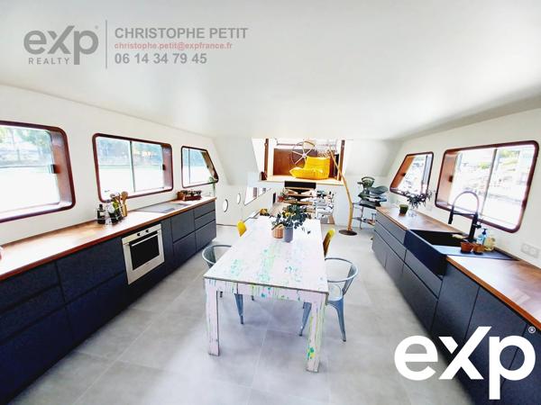 Péniche 180 m² + Terrasse 90 m², Asnières-sur-Seine 92600