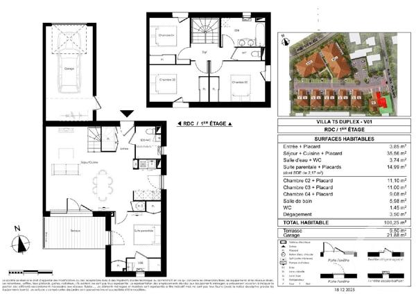 Maison à vendre  5 pièces - 100,25 m 2   LE TEICH  - 33