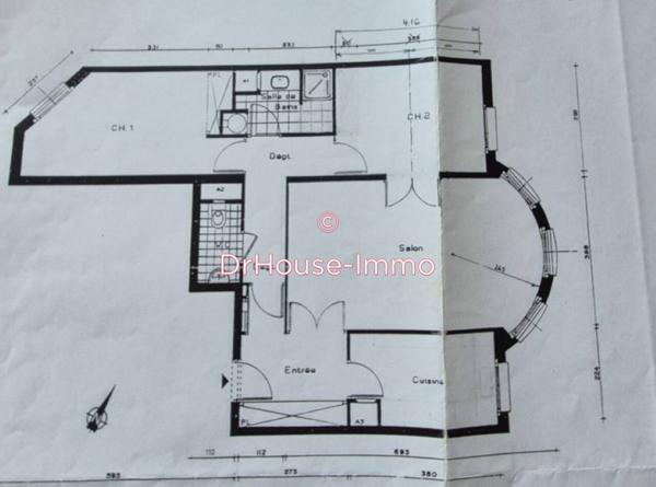 Appartement à vendre 3 pièces de 80 m²