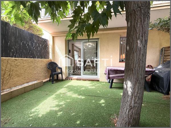 CANET EN ROUSSILLON ,T3 EN REZ-DE-JARDIN, 50 m DE LA PLAGE