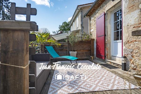 Maison de caractère avec terrasse et accès Garonne