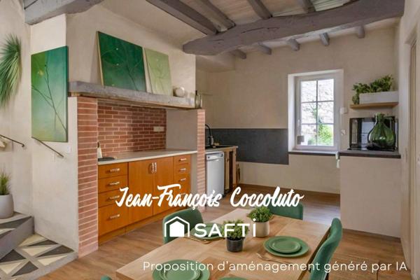 Maison de caractère avec terrasse et accès Garonne