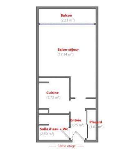 Appartement · Vente Paris (75016) 1 pièce · 26m²