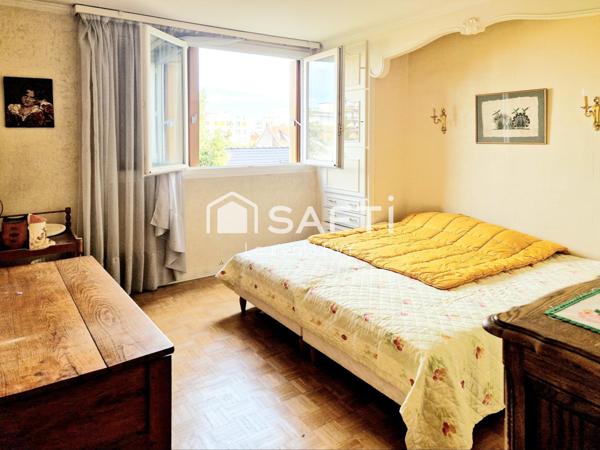 4 pièces, 2 chambres (3ème poss.), cave, ascenseur