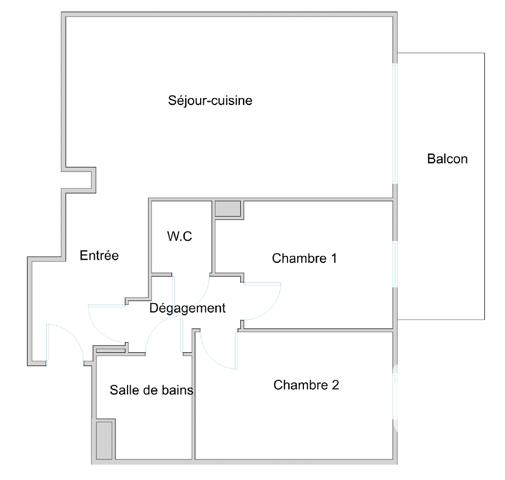 Appartement à vendre 3 pièces 66 m² Châtillon