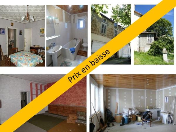Maison à rénover avec local commercial et logement indépendants (Maurs, 15)