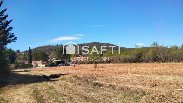 Rare ! Terrain plat constructible 1400 m² avec vue