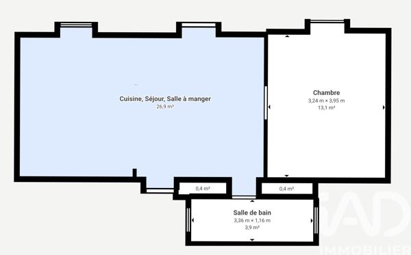 Maison à vendre 2 pièces 42,4 m² Voutenay-sur-Cure