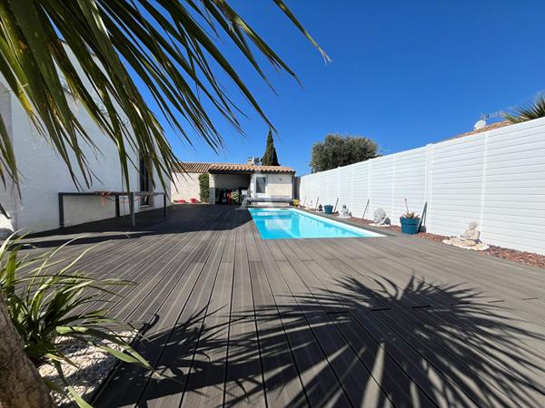 Belle villa plain pied avec piscine entre Narbonne et Carcassonne
