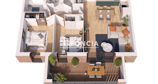 À vendre Appartement 3 pièces 60.79 m² - Toulouse 31300