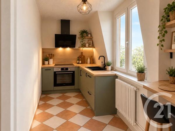 Appartement à vendre  2 pièces - 35,80 m 2   REIMS  - 51