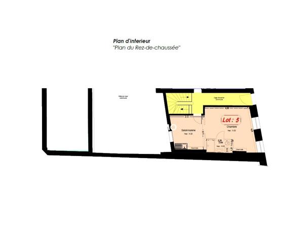 Appartement 2 pièces - 27m² - Bordeaux - Fondaudege 126 000 € f t