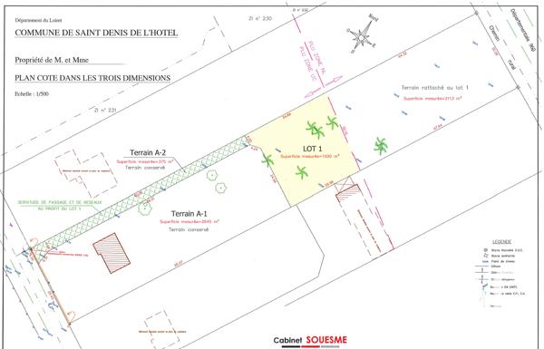 Terrain à vendre 3 111 m² Saint-Denis-de-l'Hôtel