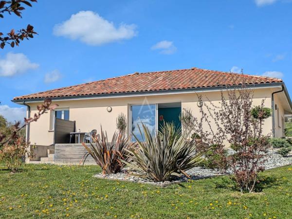 Maison récente en état impeccable, lumineuse avec vue dégagée  À 10 min dOrthez