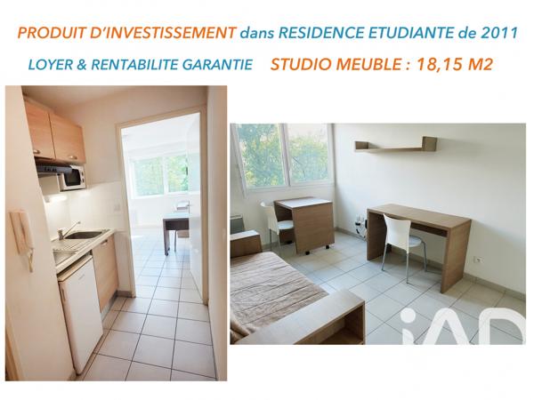 Studio à vendre 18 m² Joué-lès-Tours