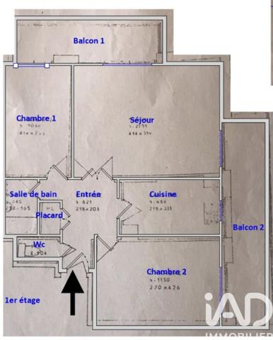 Location appartement 3 pièces 61 m² Rueil-Malmaison