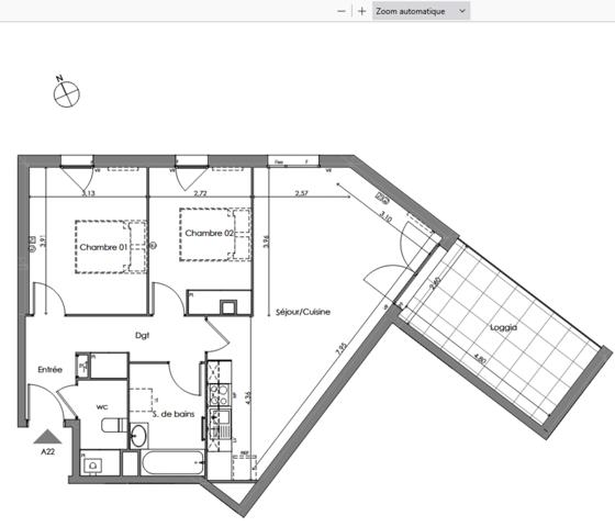 appartement à vendre 3 pièces SAINT MEDARD EN JALLES (33)