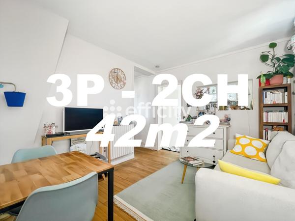 Appartement 3 pièces - 42 m² Exclusivité efficity