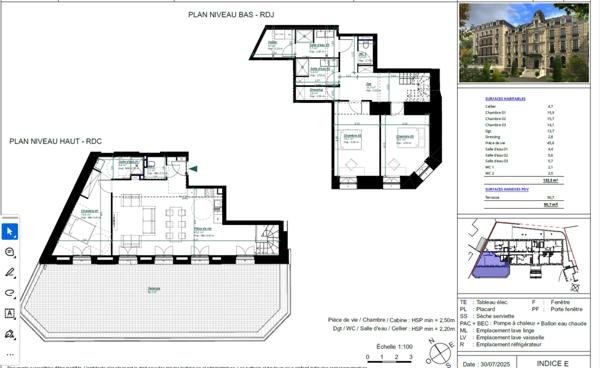appartement à vendre 5 pièces ARCACHON (33) 132m², terrasse 90.7 m²