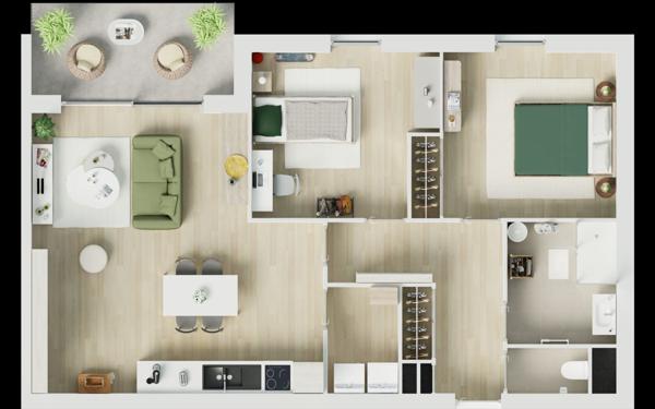 Appartement à vendre    3 pièces • 69,20 m2 Guilers