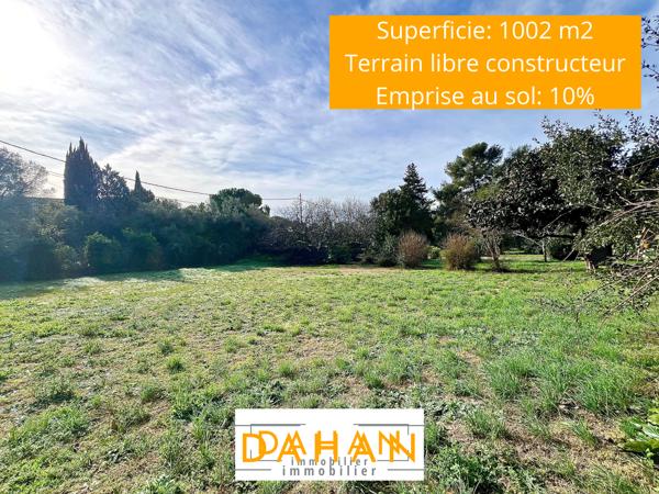 13013 MARSEILLE - SAINT MITRE / CHATEAU GOMBERT - Terrain constructible 1002m2 - LIBRE CONSTRUCTEUR - Emprise