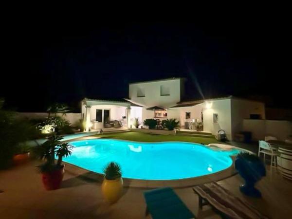 Maison contemporaine T4 de 123m2 avec piscine chauffée – quartier résidentiel calme à vendre SERIGNAN (34)