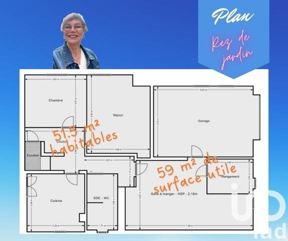 Maison traditionnelle 7 pièces de 151 m² à Jonzac (17500)