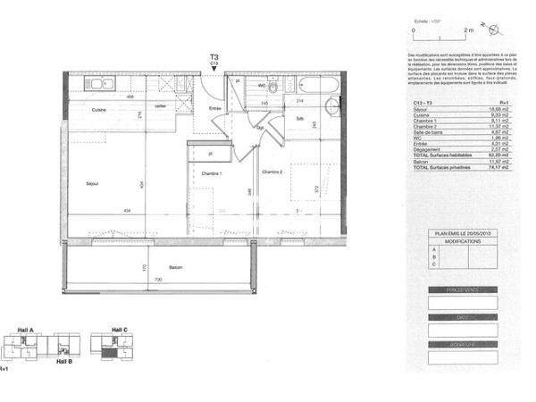 Location Appartement 3 pièces 62.2 m² - 10 RUE DE LUAN Balma 31130