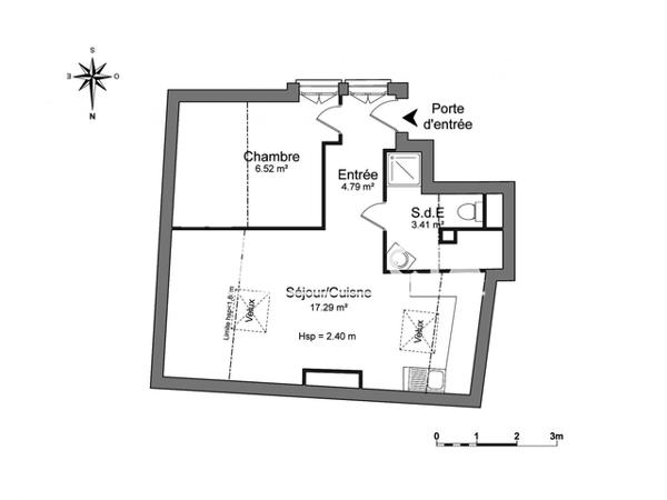 Location Studio 32.01 m² - 4 RUE PIOCHE Metz 57000