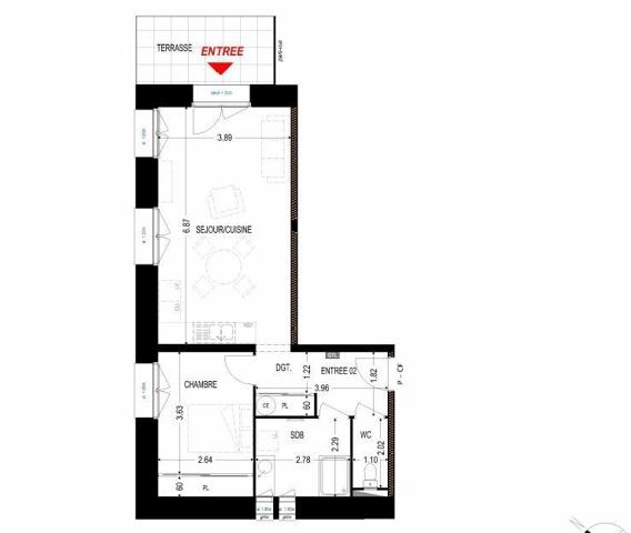 Appartement rez je jardin et piscine