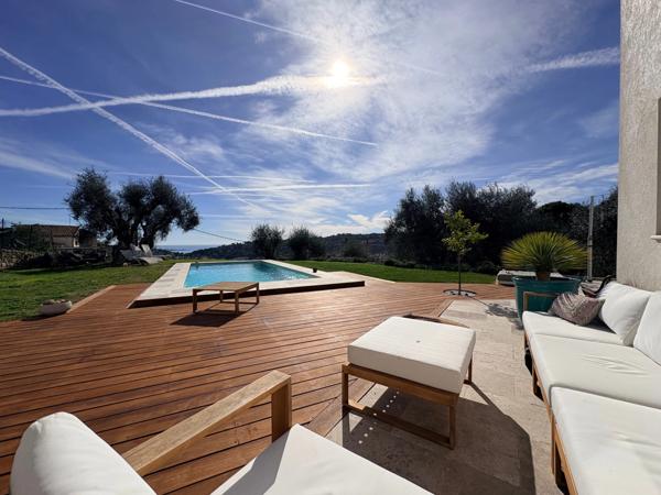 Vallauris - Villa contemporaine neuve avec vue mer