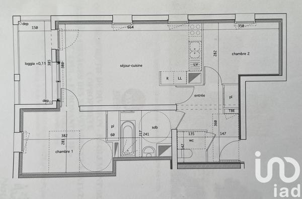 Appartement à vendre 3 pièces 60,27 m² Nantes