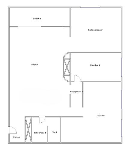 Appartement 3 pièces - 84 m² Exclusivité efficity