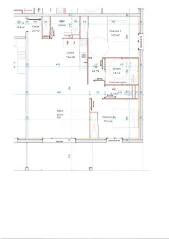 Appartement 3 pièces de 72.80 m² à Lescar
