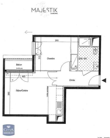 Appartement à louer 2 pièces 44.15m² Eaubonne (95600)
