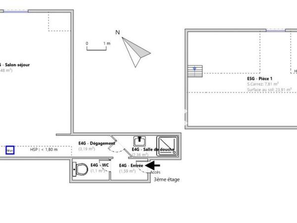 Location Appartement 2 pièces 56.43 m² - 8 RUE DE L'ECOLE DES MINES Thionville 57100